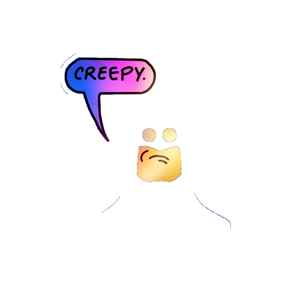 Creepy Holographic Sticker